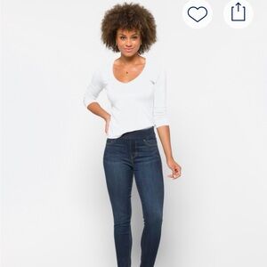 Liverpool Elizabeth Super Skinny Jeans — Indigo Blue